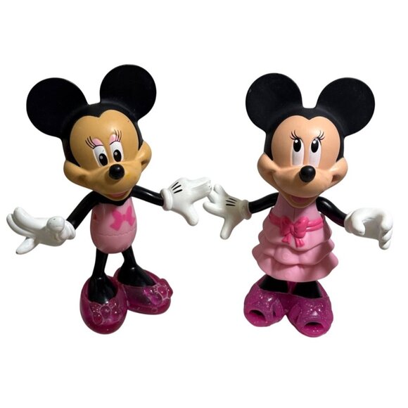 2 Disney Minnie Mouse Bow-Tique Snap N Style Dolls Outfit Shoes - Picture 2 of 11